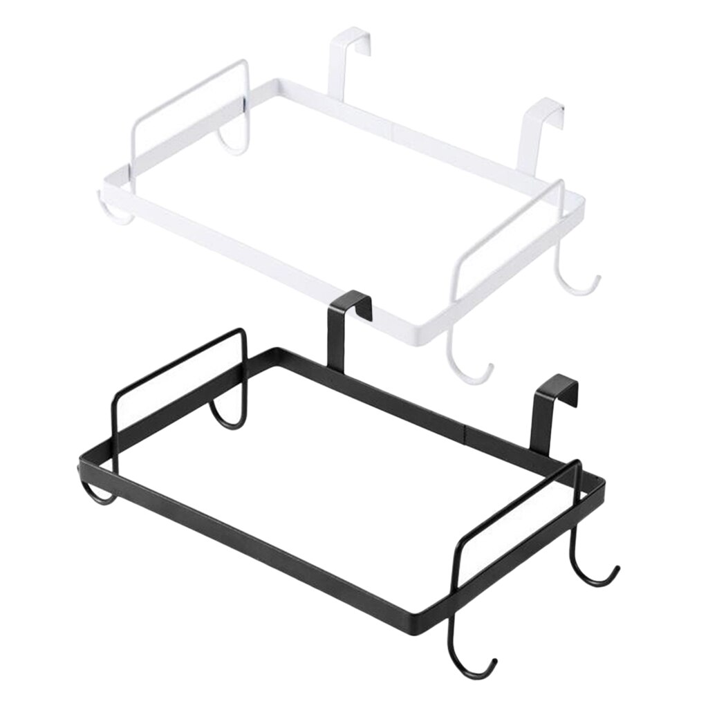 Metal Garbage Bag Holder Hanging Rubbish Trash Garbage Bag Holder for Kitchen Cupboard Cabinet