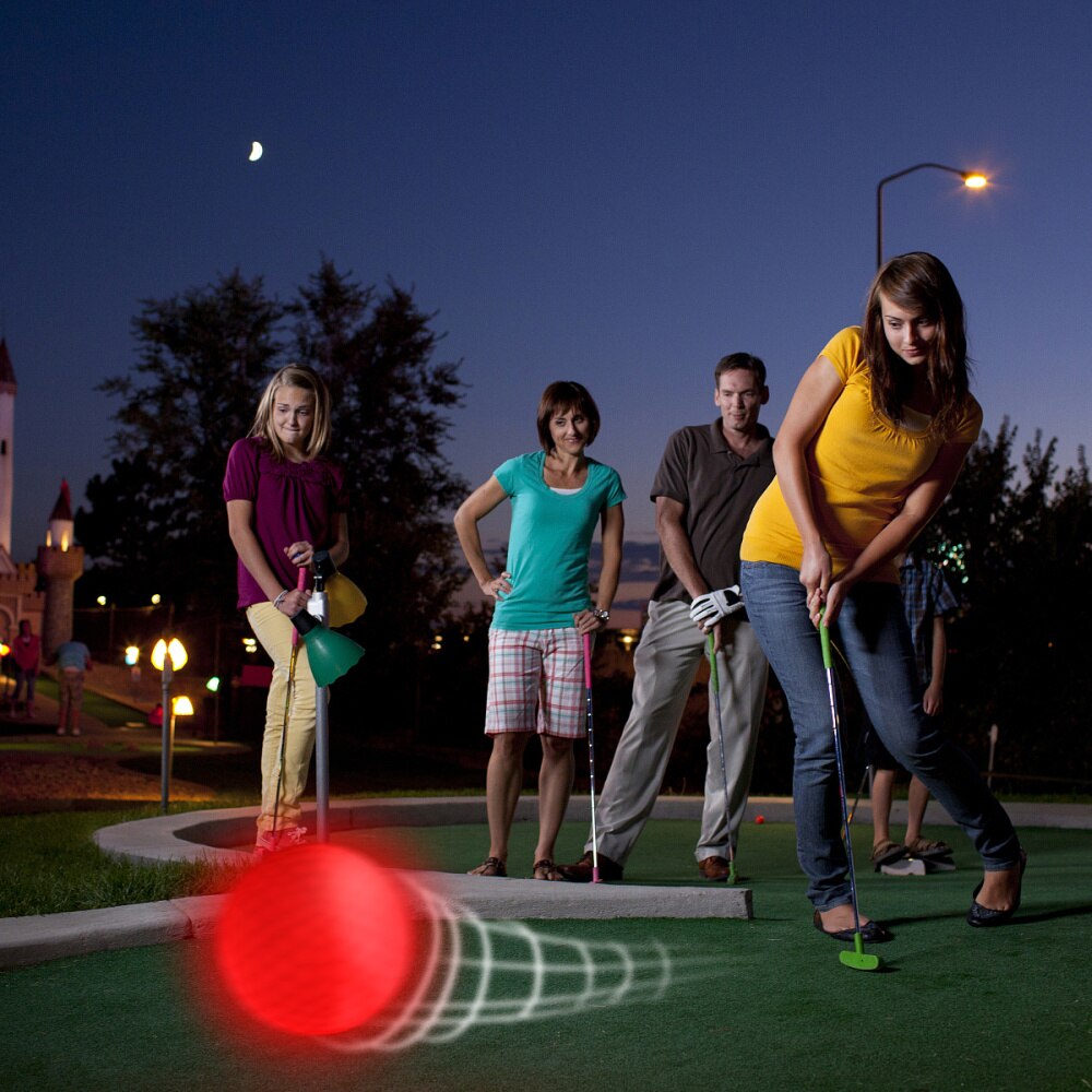 Bolas luminosas de Golf nocturno VORCOOL 3 uds., bolas de Golf iluminadas LED que brillan en la oscuridad, bola de Golf nocturna reutilizable de larga duración (R