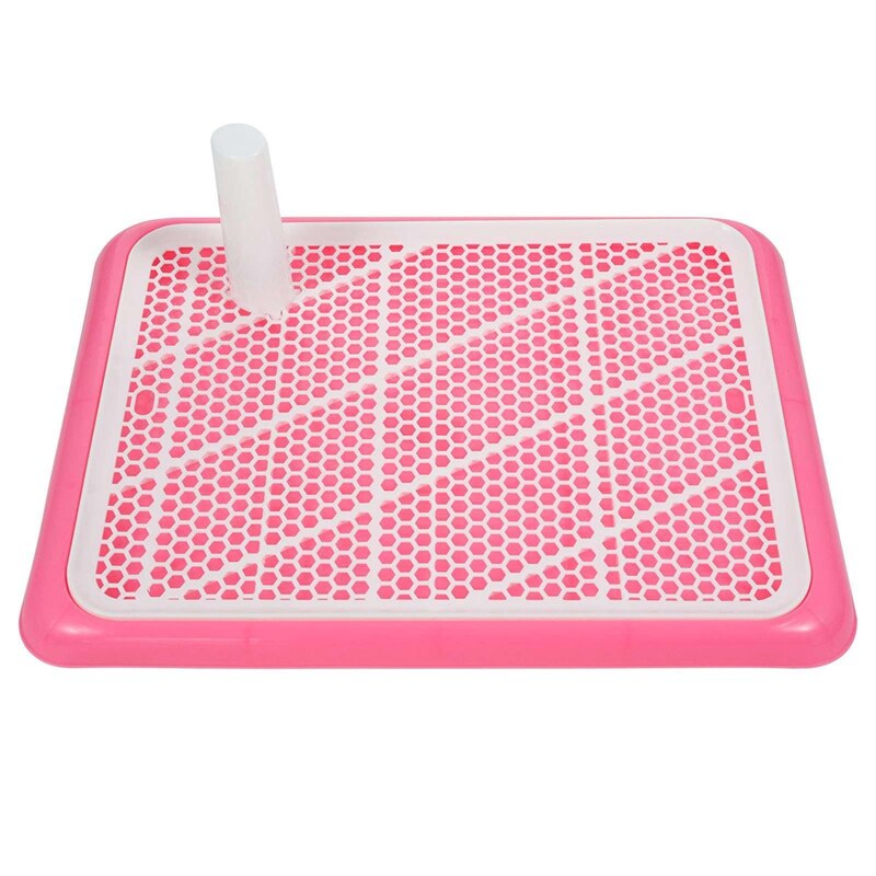 Portable Pet Toliet Training Plastic with Pillar Toilet Mat Training Potty Dog Pad Tray Toilet Training Urinary Trainer Pee Pad: PK