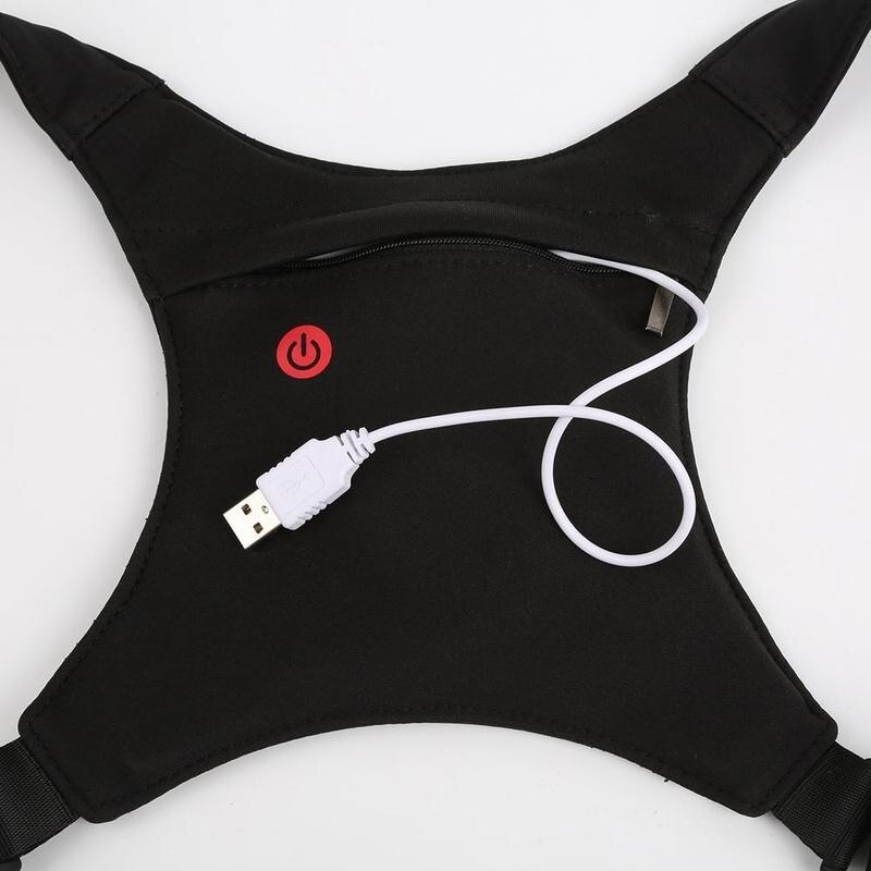 Den led reflektor taske cykel cykel vest ride nat vest trådløst signal advarsel tur til cykel lys led sikkerhed  h3 k 9