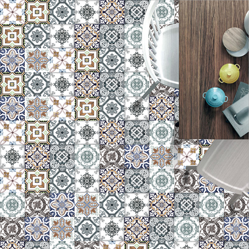 Mandala Crystal Wall Stickers Waterproof And Oil-Proof Kitchen Bathroom Home Decoration Self-Adhesive Ceramic Tile Wall Decora