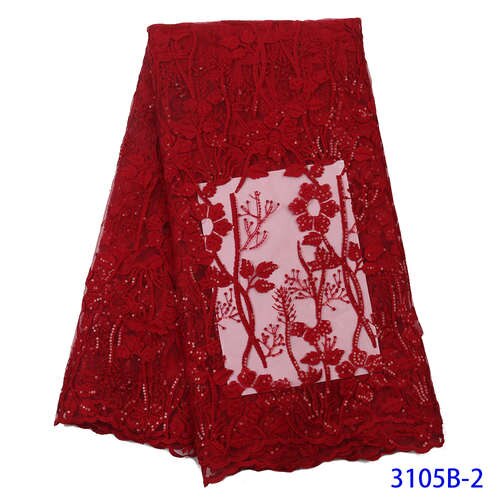 Franske pailletter blondestof kvinder brudekjole afrikansk blondestof blonde afrikansk tyl blondestof  ya3105b-5: Billede 2