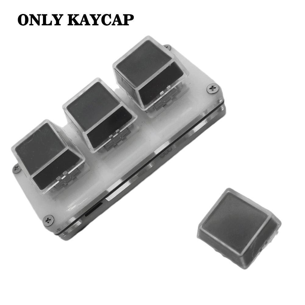 10Pcs/set Transparent Keycaps Double-layer Keycaps Removable Paper Clips Custom MX Switch Relegendable Keycap Shell Protection