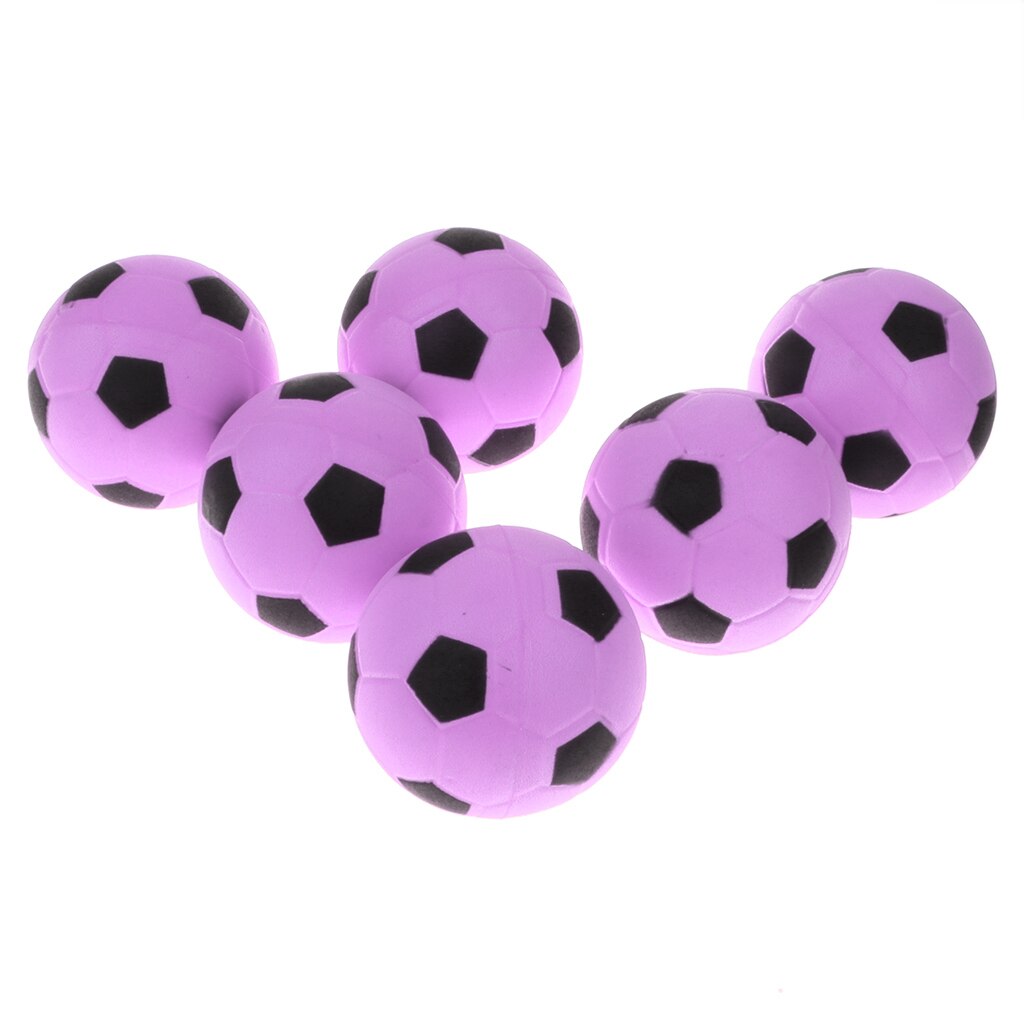 6 st 6.3cm mjukt skum fotboll barn barn strand trädgård pool sommar rolig leksak: Rosa