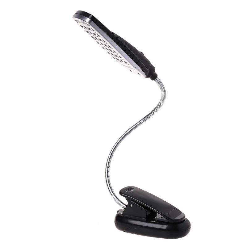 Flexible USB/Battery Power 28 LED Bulbs Light Clip-on Bed Table Lamp