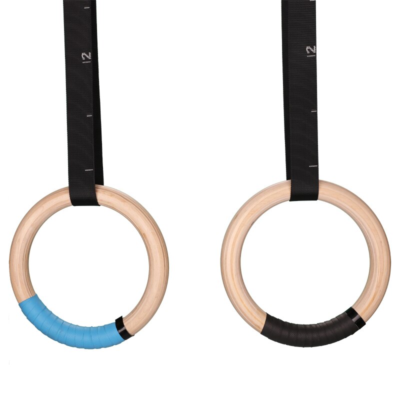 Madera anillo de madera de 32Mm gimnasia Crossfit gimnasio anillo ajustable correas hebillas casa Fitness entrenamiento de fuerza equipo