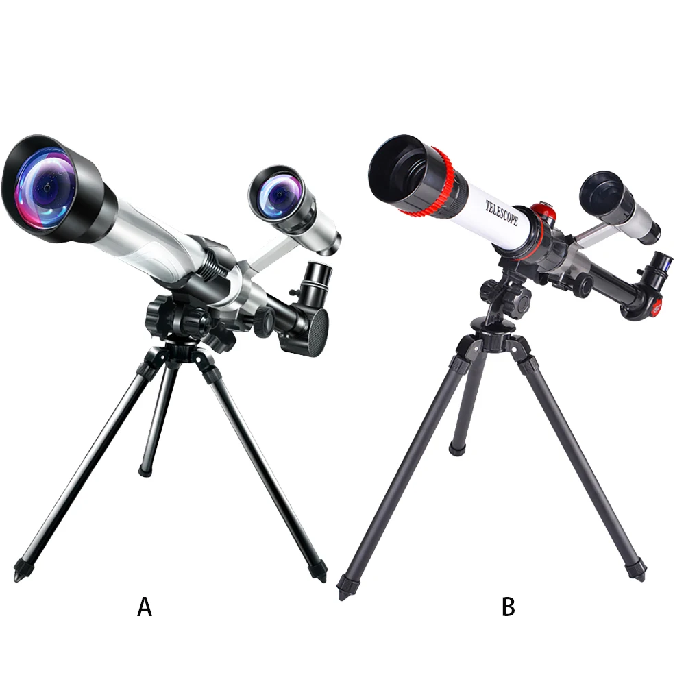 Telescopio astronómico para observación de estrellas, Monocular espacial con ocular de 3 piezas, binoculares potentes