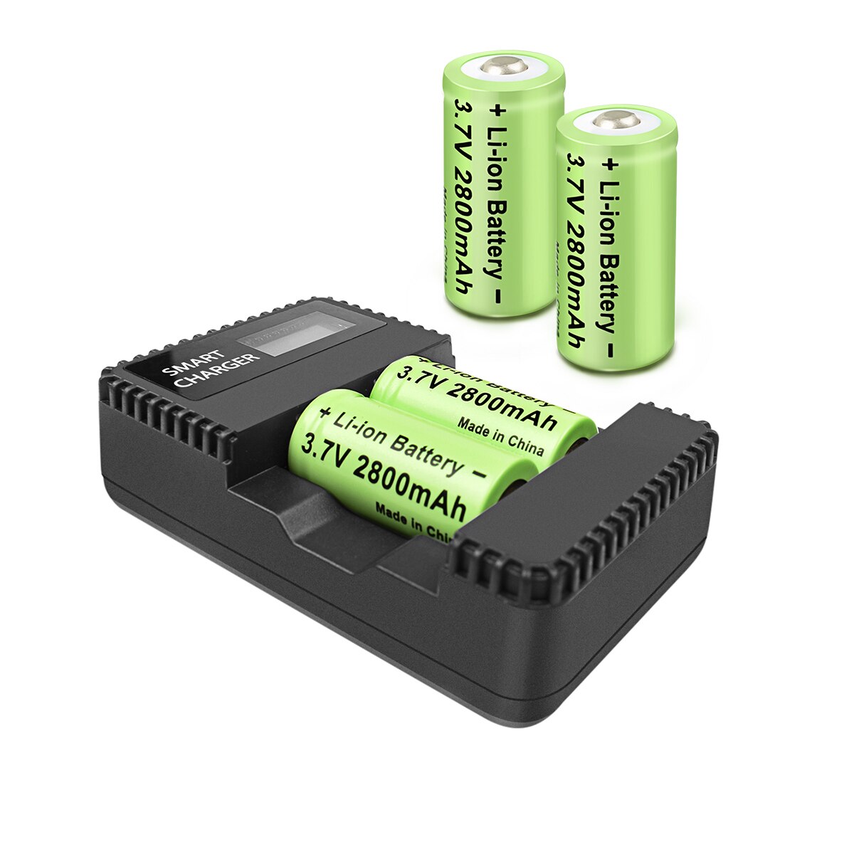 Powtree cr123a 16340 RCR 123 ICR Battery 2800mAh 3.7V Li-ion Rechargeable Battery For Arlo Security Camera: 4Charge