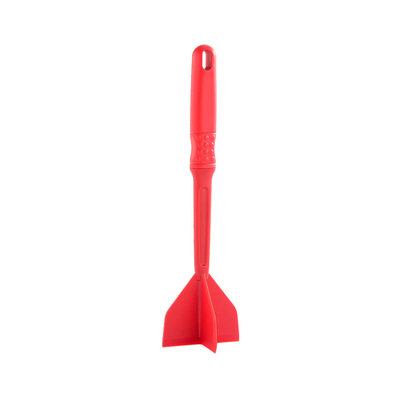 Kitchen Meat Chopper Ground Beef Masher Utensil Heat Resistant Non-Stick Hamburger Choppe Potato Masher Tool Kitchen Gadgets: Red