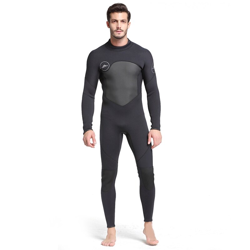 Men 3mm Neoprene Wetsuit High Elasticity Stitching Warm Surfing Diving Equipment Long Sleeved Wetsuit