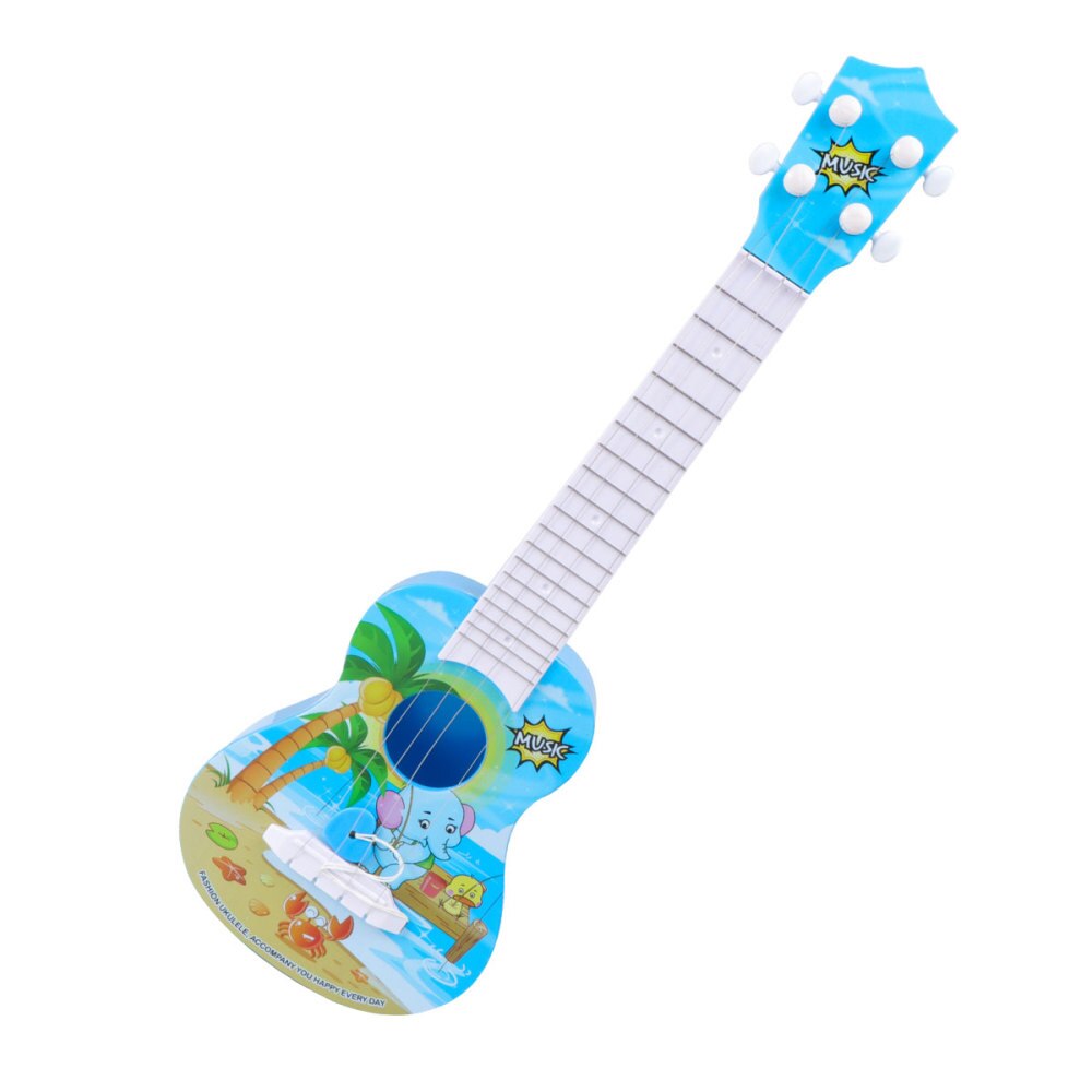 Guitare Ukulélé Girafe Pour Enfants - 36cm Avec 4 Cordes Réglables | Jouet Musical Éducatif Débutants
