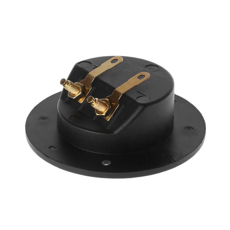 Terminal Round Cup Connector Parts Express Spring 502 Double Binding Post Gold Twist Banana Jacks Subwoofer Speaker Box Black