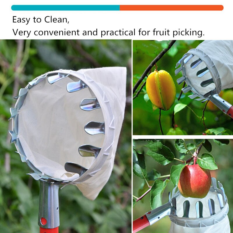 Recolector De Frutas Extensible Con 3 Garras – Corta Ramas Y Alcanza Hasta 3 Metros, Ideal Para Naranjas, Aguacates Y Más