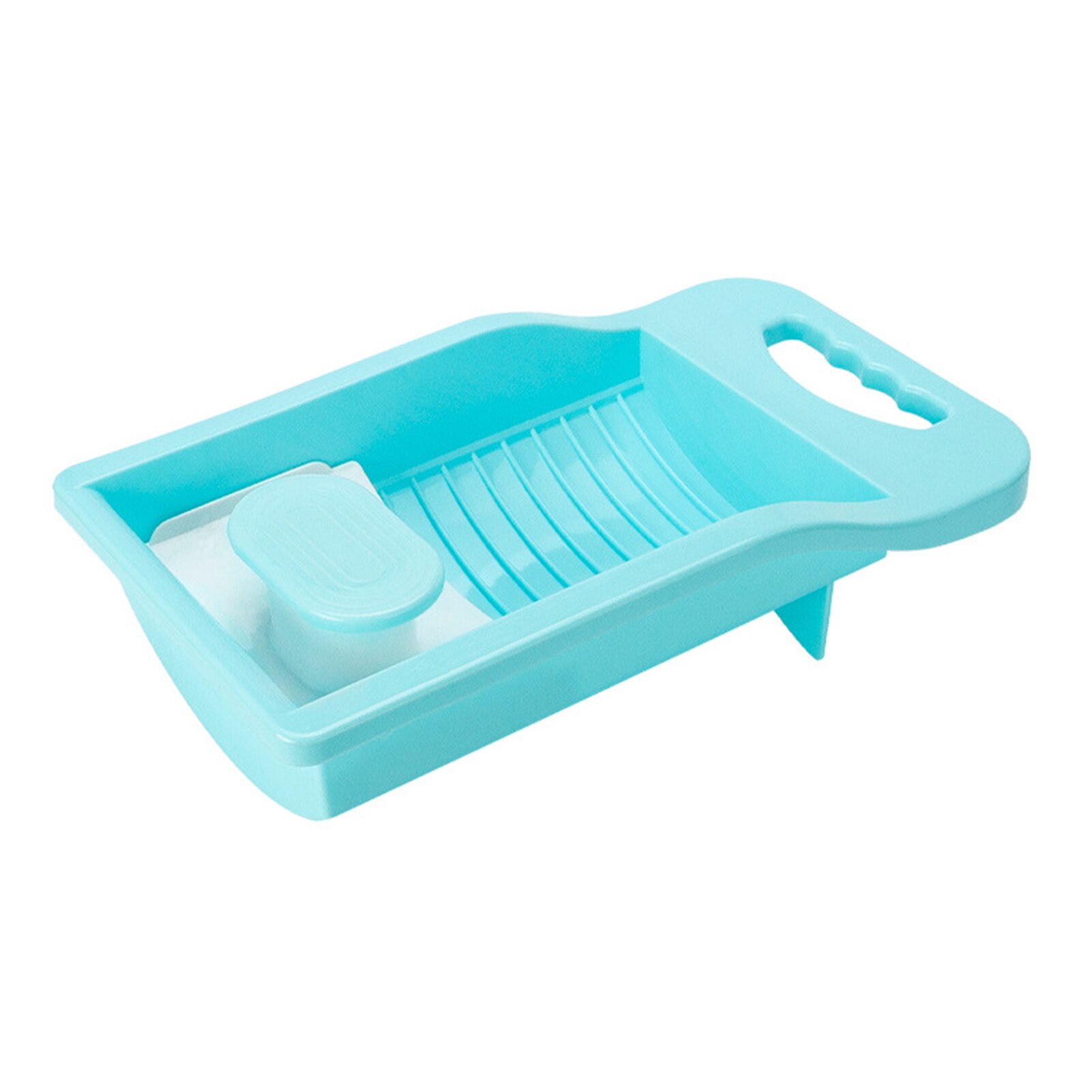 Mini Washboard Non-slip Household Clothes Washing Board Dormitory Washing Socks Underwear Lazy Artifact: Blue