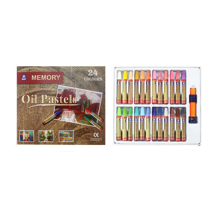 12/18/24 Colors Oil Pastel Art Painting Crayons Hexagon Oil Pastel Set Stationery School Drawing Art Supplies: 24 colors