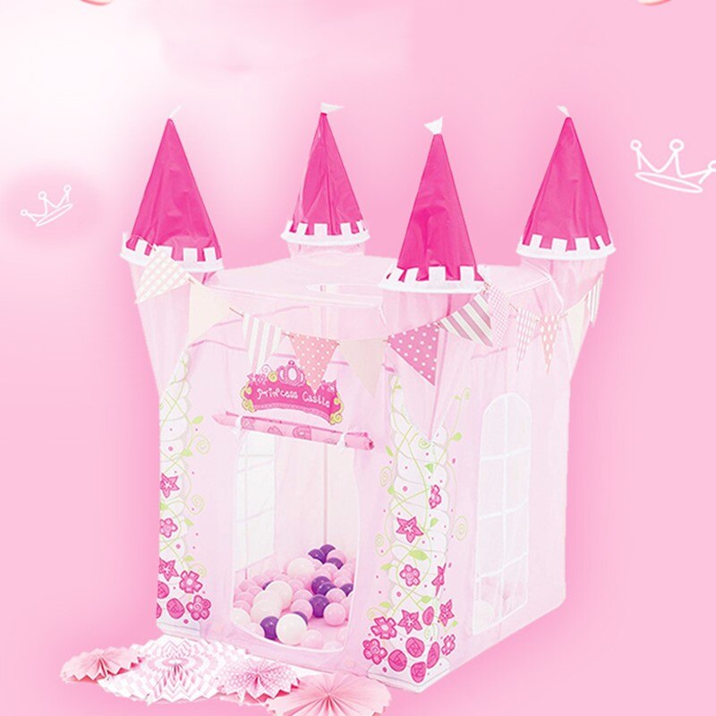 Prinses Kasteel Speel Tent Kind Speelgoed Tenten Meisje Prinses Speelhuis Indoor Outdoor Kids Housees Bal Spelen Pit Pool Playhouse
