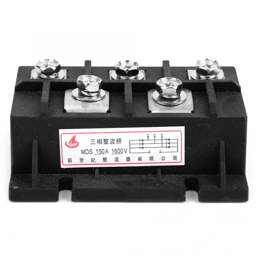 150a 1600v gelijkrichtermodule volt silicium 3 fase diode metalen behuizing bruggelijkrichtermodule 5 aansluitingen