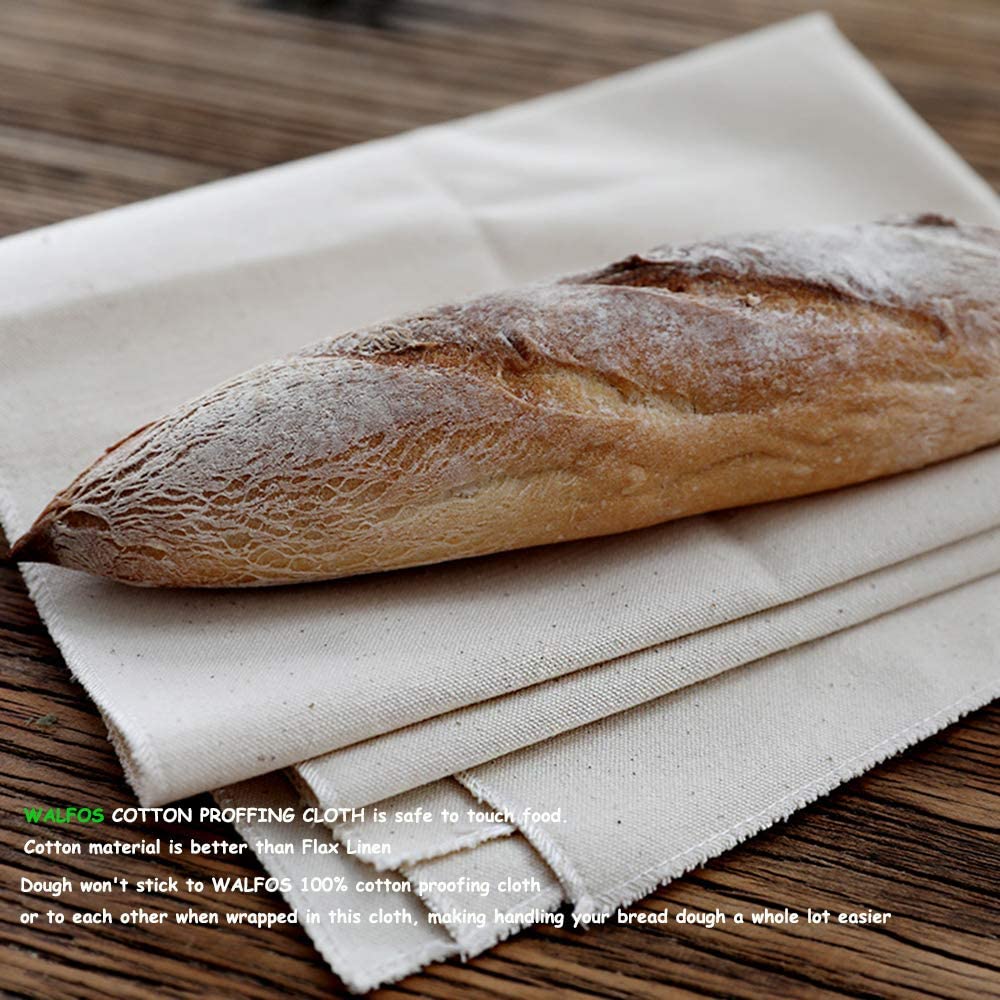 Walfos tykk gjæret lin klut prøvetrykk deig bakere panner brød baguette bakematte bakverk baker couche prøvetrykk klut