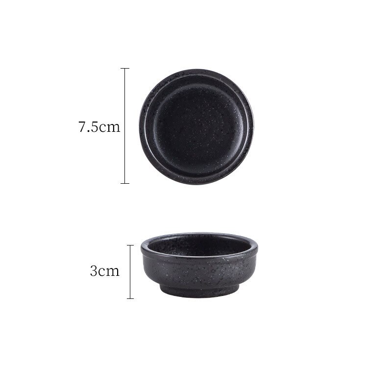 Japońnarty talerz ceramiczny retro piec glazura grill mini zanurzenie danie Sashimi Sushi sos sojowy naczynia na blać przekąnarty: A-5