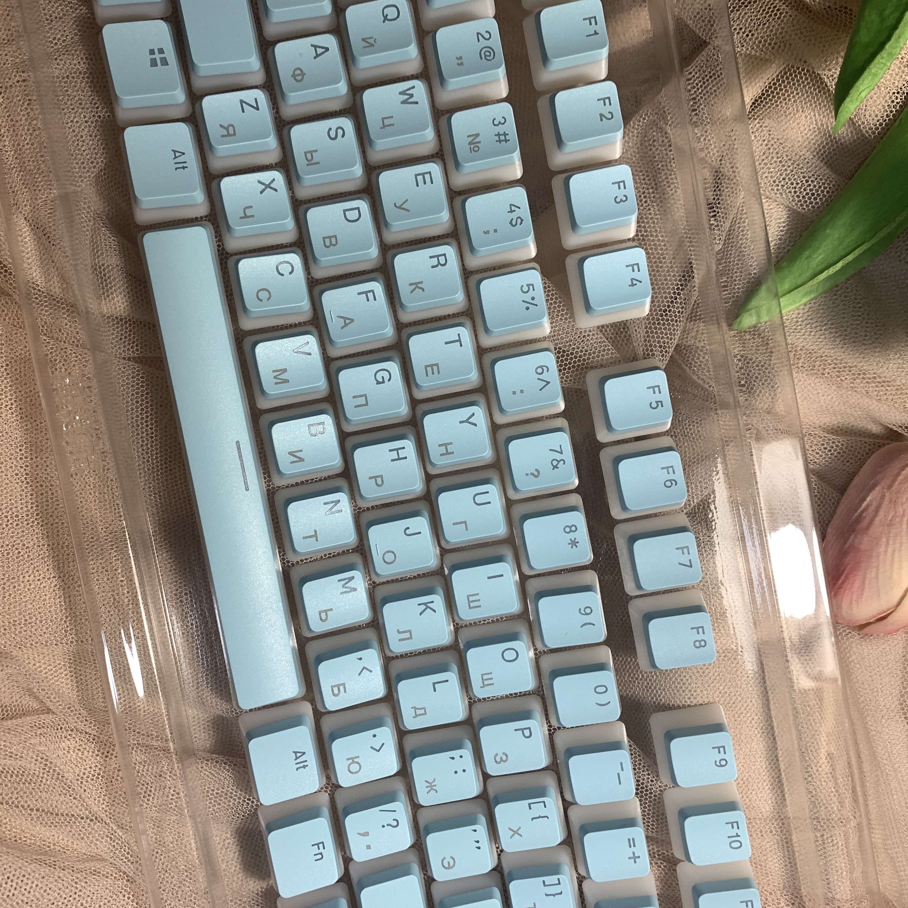 Keycaps Korean/Russian OEM PBT 117 Keys Pudding Keycap For Corsair MX Switch Mechanical Keyboard Gamer Backlit Keyboards Switch: Red