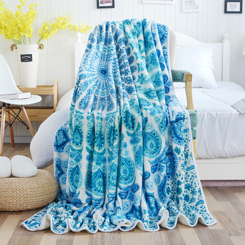 Bohemian Sofa/Air/Bedding Throw Blanket Boho Mandala Fleece Blankets for Beds Bedspread Couverture Polaire Plaids