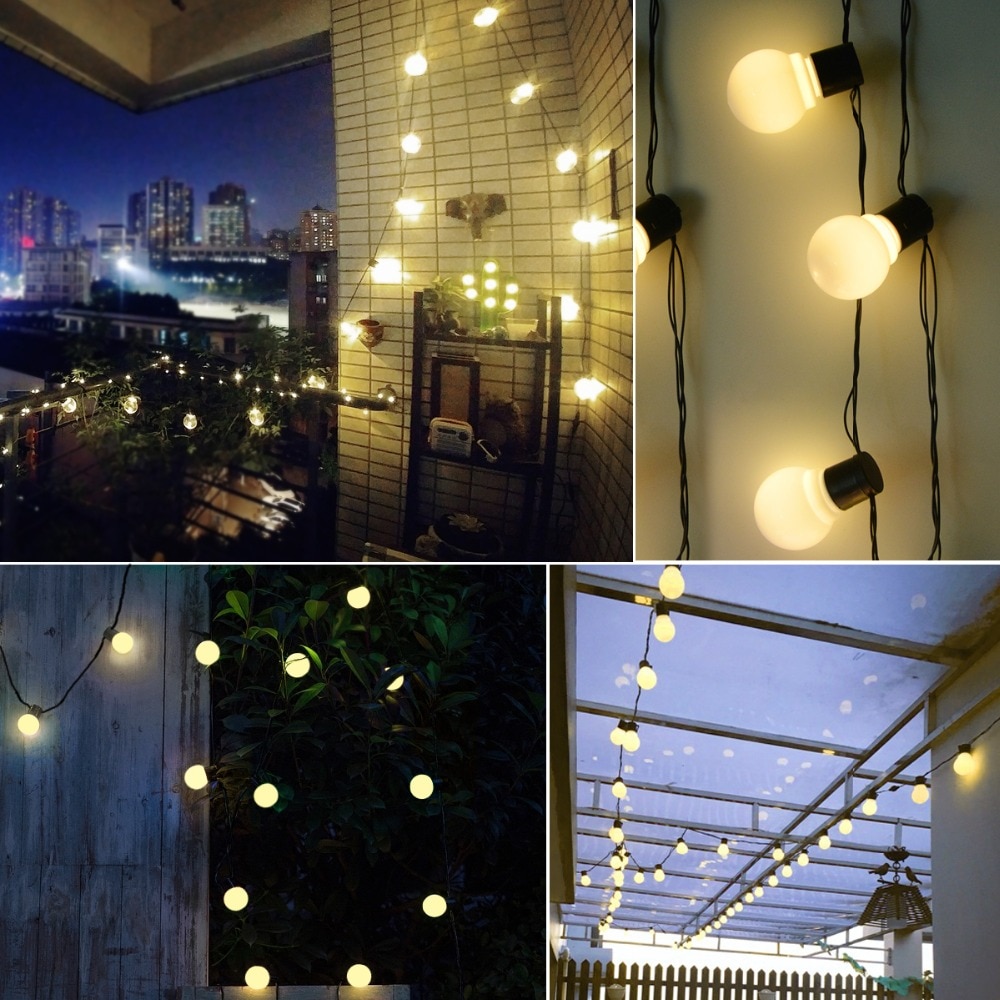Zonne-energie Wandlamp Outdoor Verlichting Led Fairy String Lights Straat Lamp Zonlicht Buiten Balkon Tuin Licht Decoratie