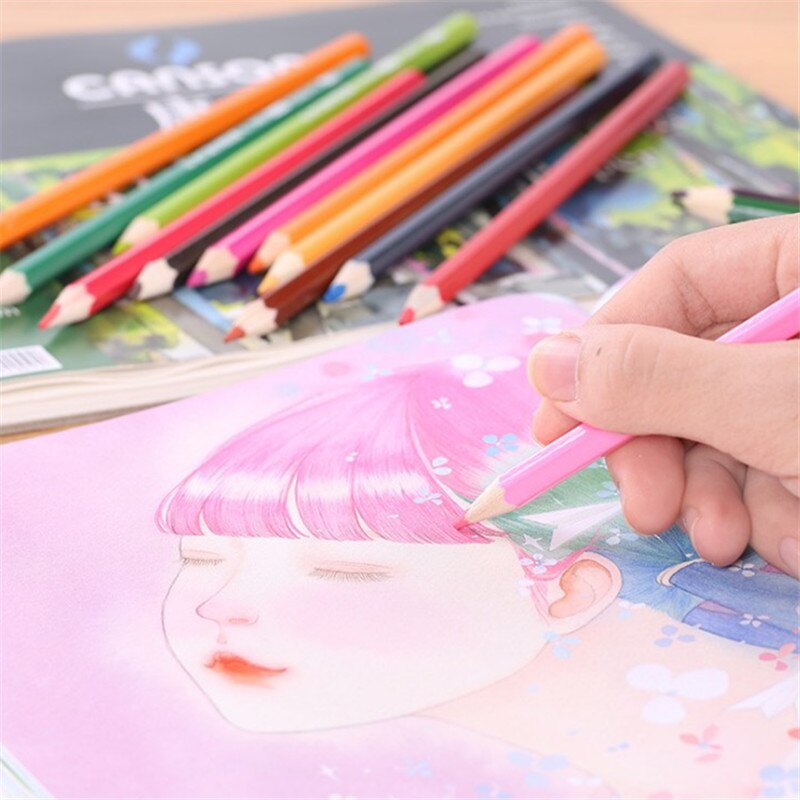 Matita professionale per acquerelli 72 colori matite colorate morbide solubili in acqua per pittura studente artista forniture d'arte