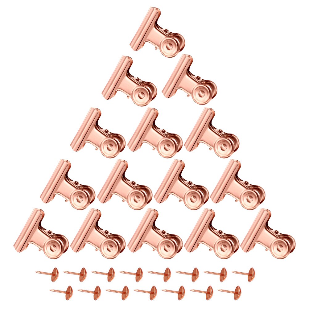 1 Set Papier Klemmen Ijzer Bestanden Clips Documenten Clips Ijzer Bestand Klem Punaise Kit: Default Title