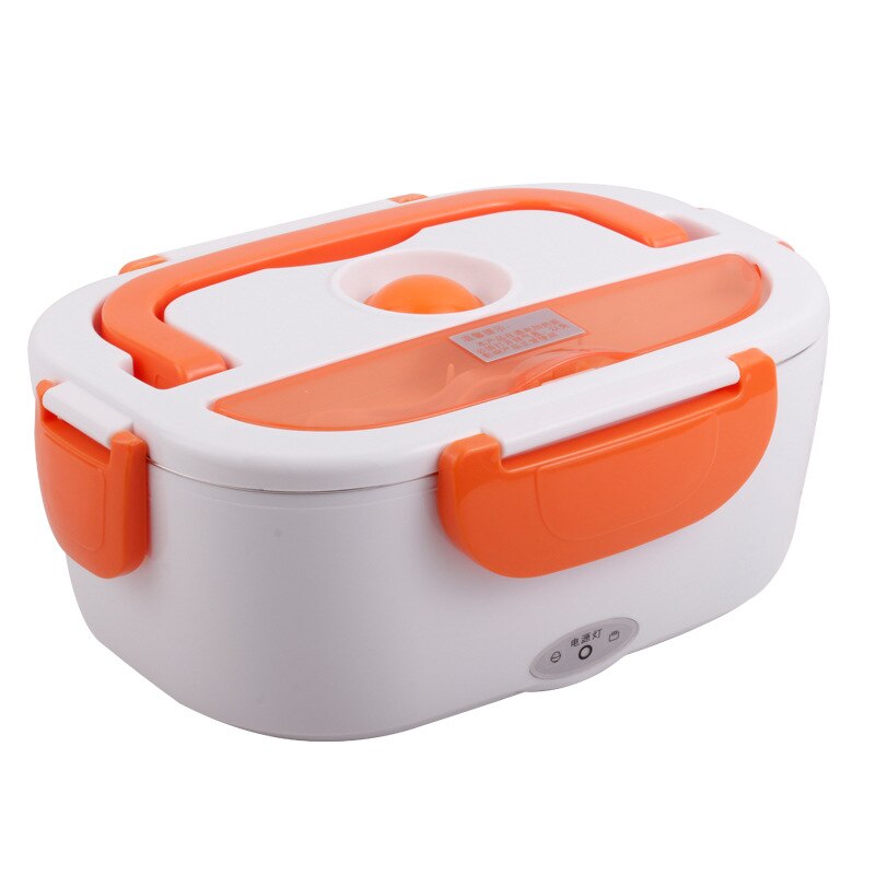 1.5L Lunch warmer healthy travel student pot electric multi cooker mini rice cooker mini cooking pot electric electric: Orange / US