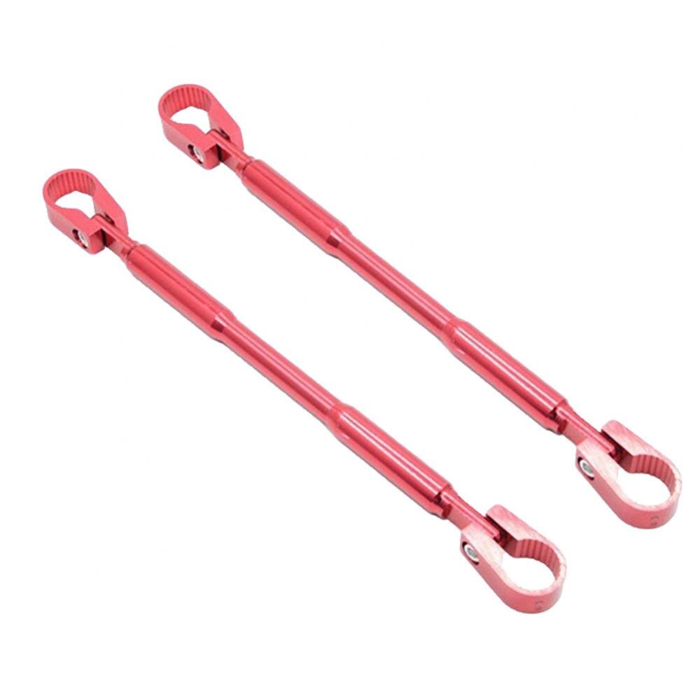 2Pcs 22mm Universal Motorcycle Aluminium Alloy Strengthen Handlebar Balance Handlebar Crossbar Motocross Handle Bar Accessories: Red