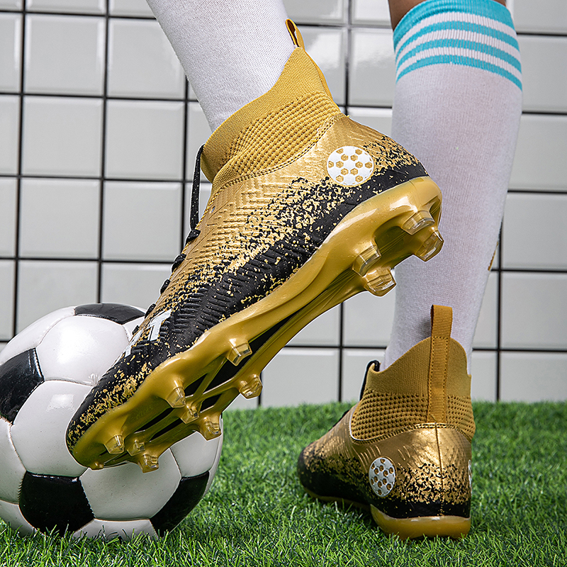 Goldene Fußballschuhe für Herren, große Größe 46, TF/AG, Herren-Fußballschuhe, draussen-Ausbildung, Fußballschuhe, Herren-Futsal-Schuhe, Botas de Futbol