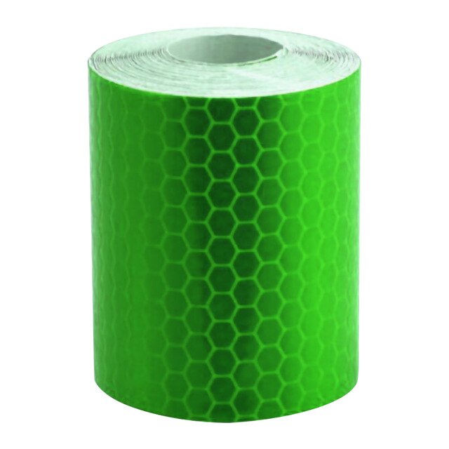 Waterproof Warning Tape Strip Stickers Warning Light Reflector Protective Sticker Reflective Film Car Safety Mark 300cm X 5cm: Green