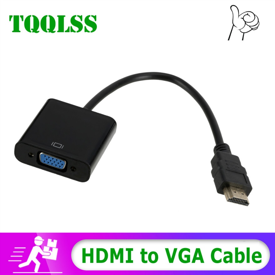 1080P HDMI to VGA Cable Adapter Digital to Analog signal transfer for PC Laptop Tablet HDMI Male to VGA Female Converter