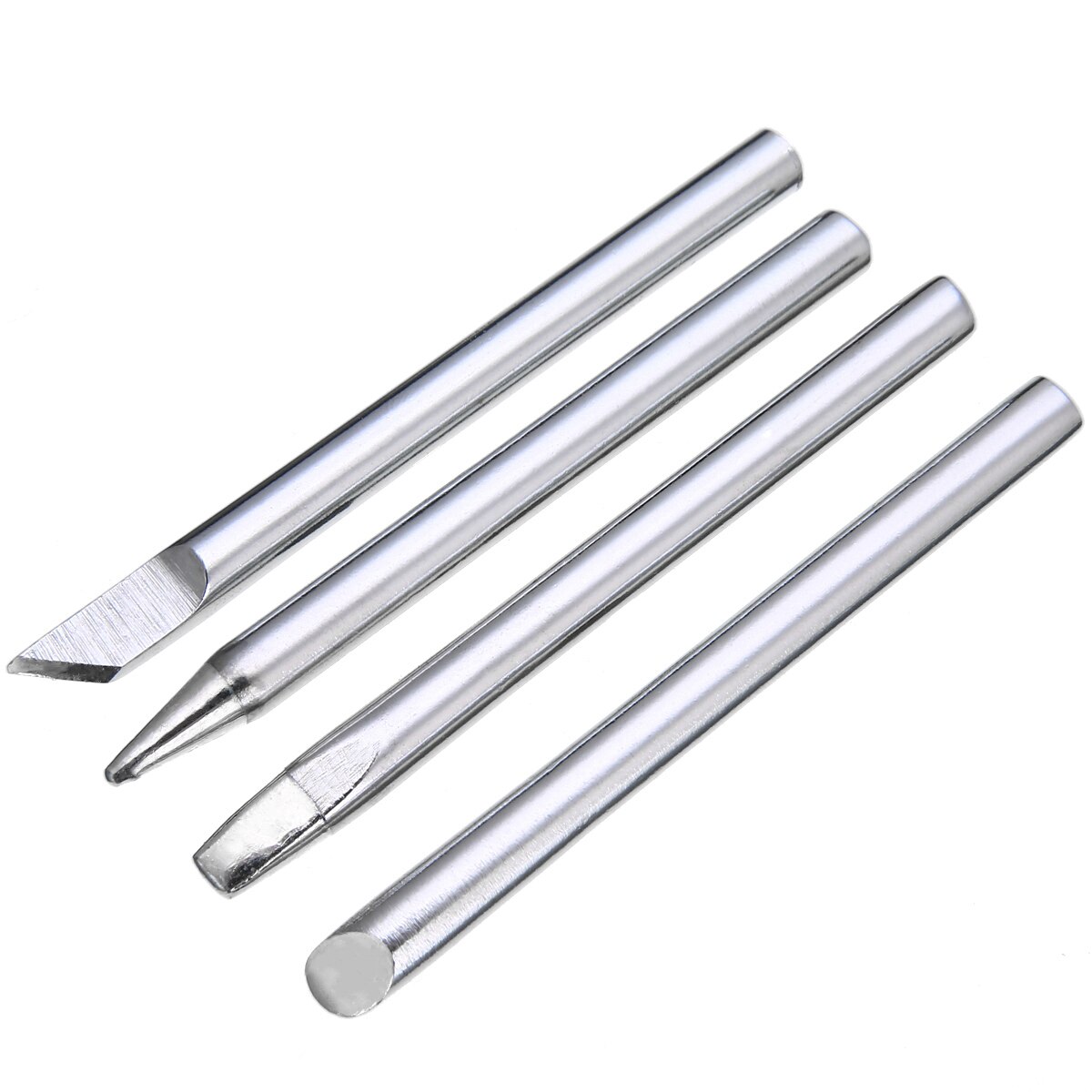 Soldeerbout Tip 4 Stuks 60W Soldeerbout Tip Hoofd Vervangbare 5.5Mm Schacht Voor Solder Irons