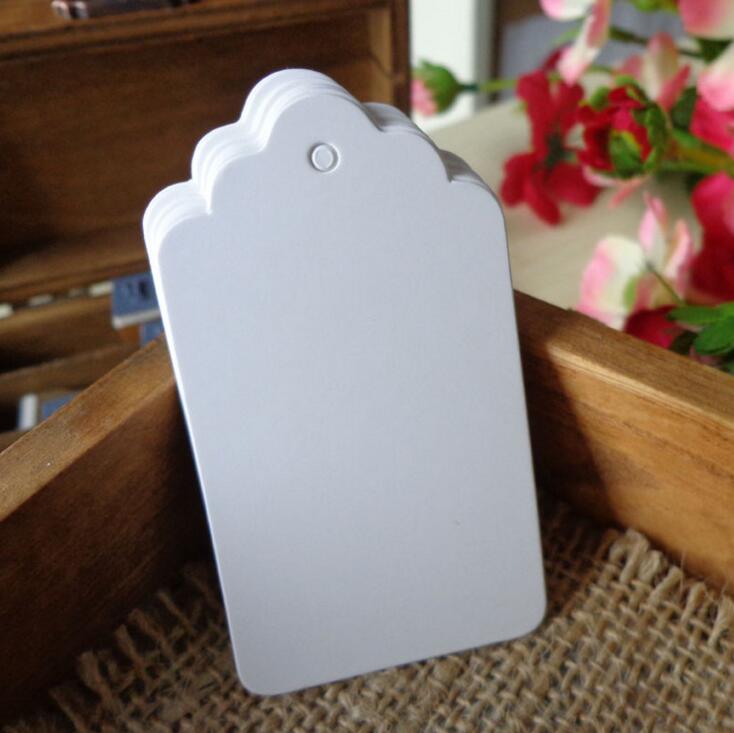 Bruin Kraftpapier Bruiloft Tags Bagage Diy Blank Prijs Hang Tag 100Pcs