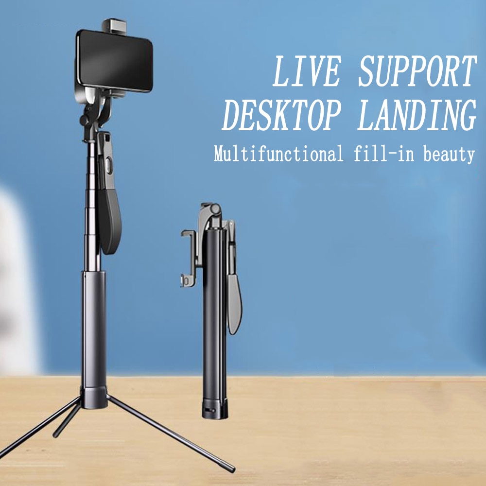 Kijek do Selfie Bluetooth Gimbal Stabilizator 3-osiowy 86cm Stal Nierdzewna dla iPhone Kamery Akcji