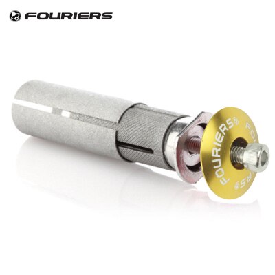 Auricular de aleación de aluminio expansor de bicicleta Fouriers, tapón expansor, tapa superior de vástago para auriculares de horquilla de carbono Steerer de 28,6mm 1 1/8"