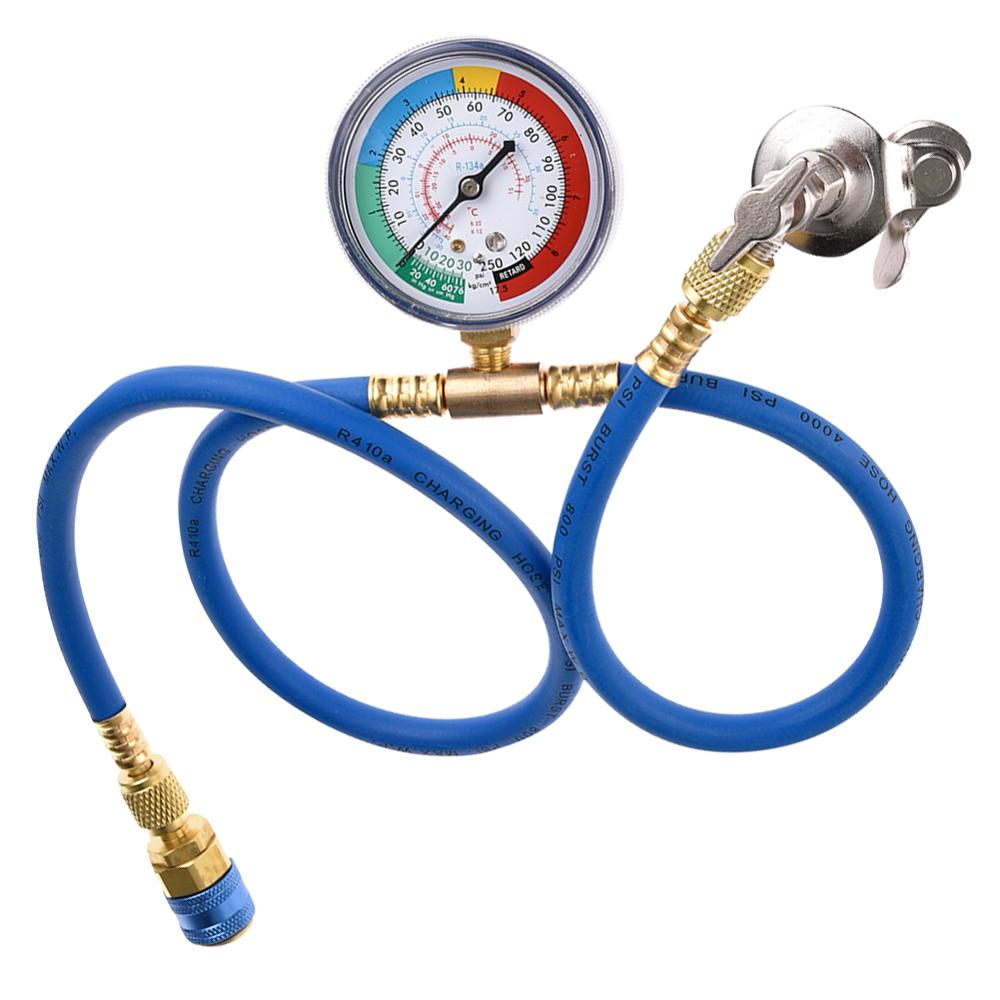 Car R134a Air Conditioner Fluoride Tube Quick Release Refrigerant Connector Cold Pressure Gauge Repair Tool