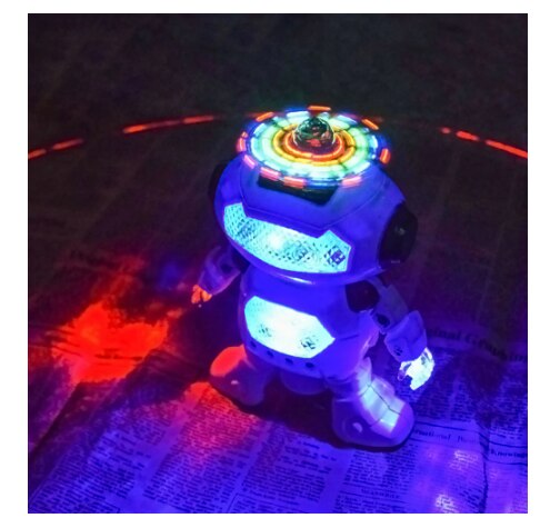 Robot Elettronico Lopen Ballando Cantando Robot Con Musicale E Luci Lampeggianti Colorate Corpo Spinning Robot Giocattolo Rega