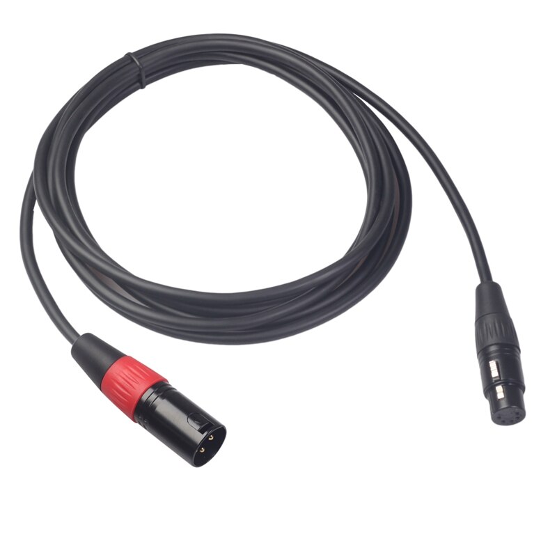 Xlr 3- pin-stecker auf  to 5- pin-buchse konverter-adapterkabel audiokabel für mikrofon: Blau