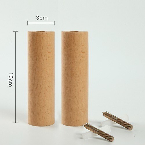 Houten wandhanger houten wand kapstokhaken kledinghanger wandorganizer hangers kledinghanger huisdecoratie: 2 stuks beukenhout 10cm