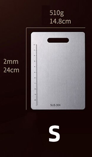 24*14,8 Dicke Edelstahl Schneiden Bord 304 Edelsta... – Grandado