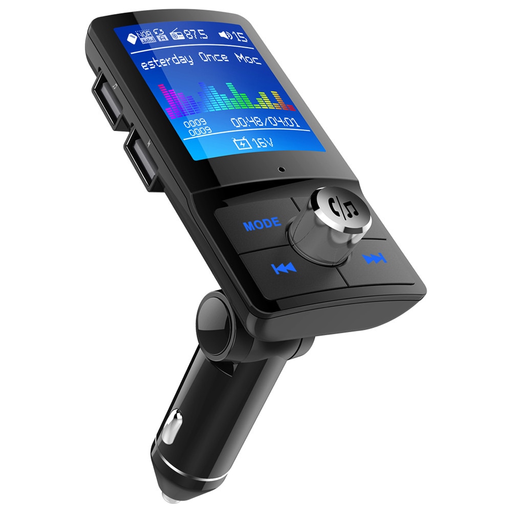 Auto Fm-zender Lcd-scherm Draadloze Bluetooth Handsfree Auto MP3 Speler AUX Audio Ontvanger USB Ondersteuning Tf-kaart/U schijf