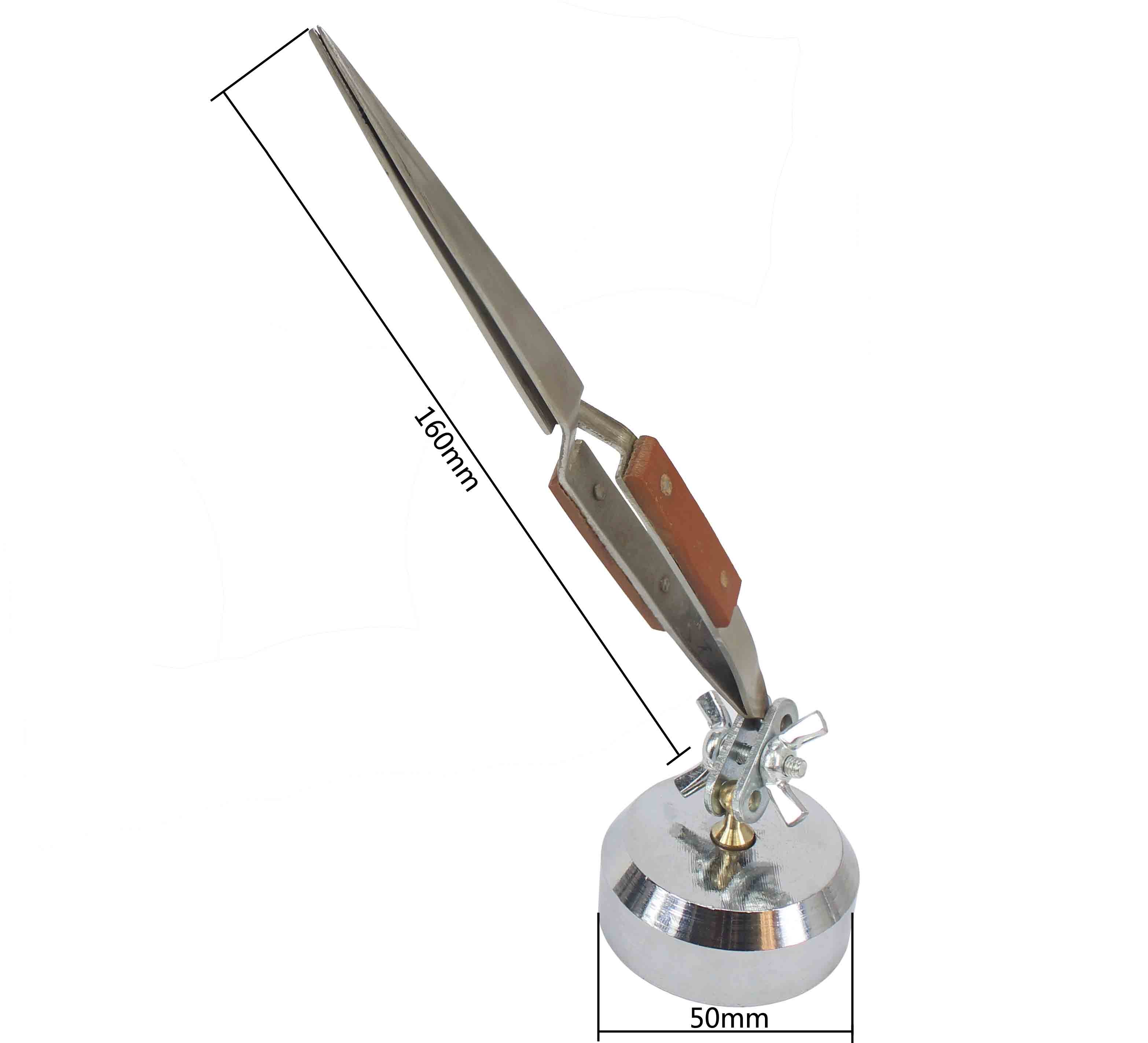 Pro Sieraden Solderen Pincet Rechte Gebogen Tip Selflock Lassen Tweezer Cross Locking Sieraden Maken Craft Tool Voor Juwelier: Goud