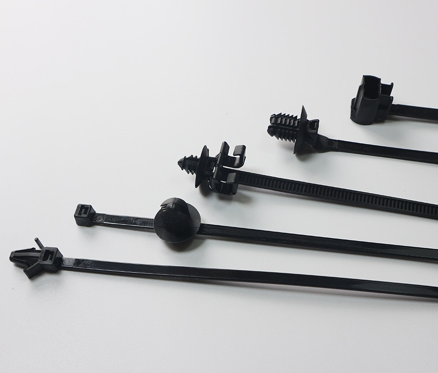 20 Pcs Nylon Black Car Auto Cable Strap Push Mount Wire Tie Retainer Clip Clamp cable ties