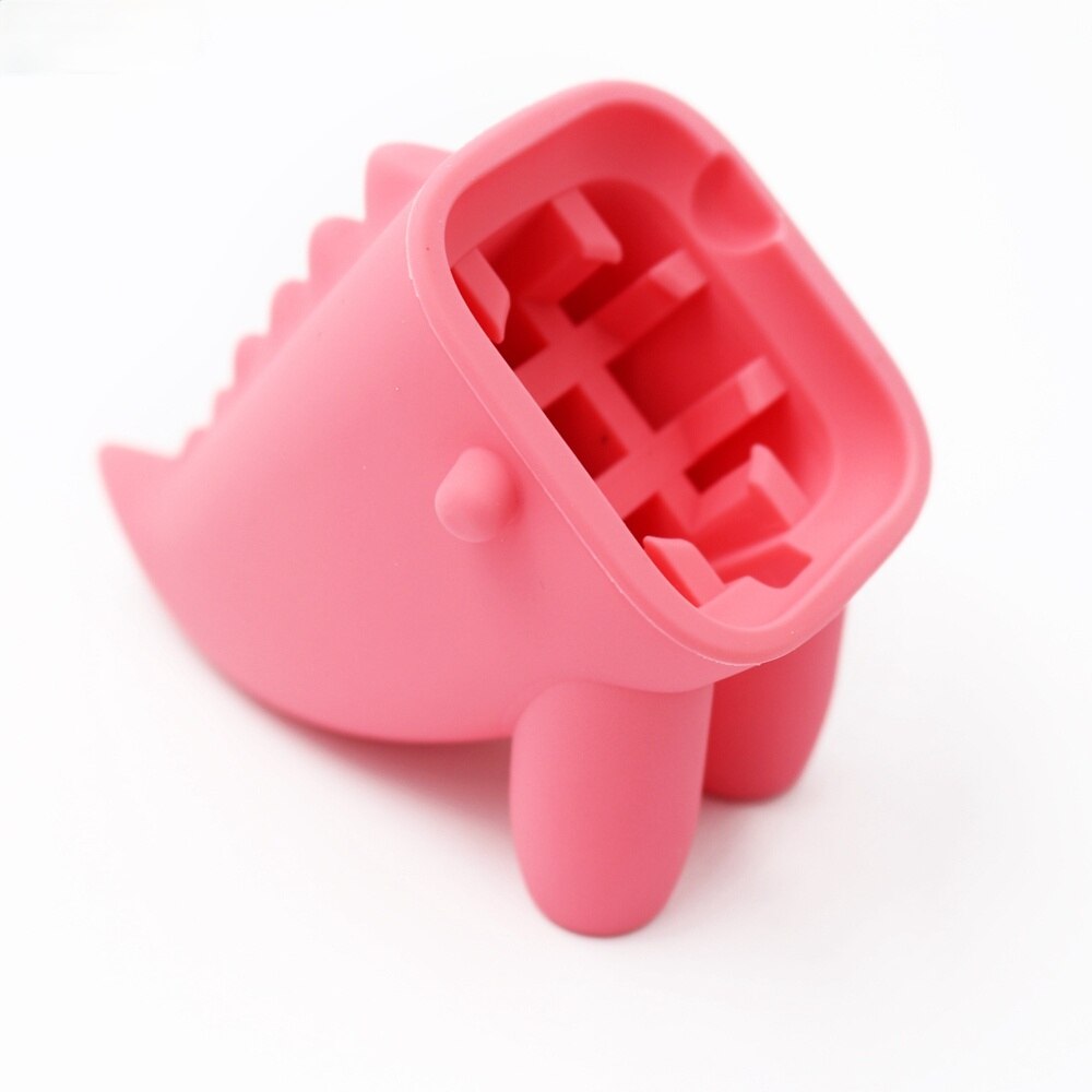 Leuke Dinosaurus Horloge Stand Voor Apple Serie 6/5/4/3/2/1 44Mm/42Mm/40Mm/38Mm Nachtkastje Accessoires Horloge Opladen Base: Pink