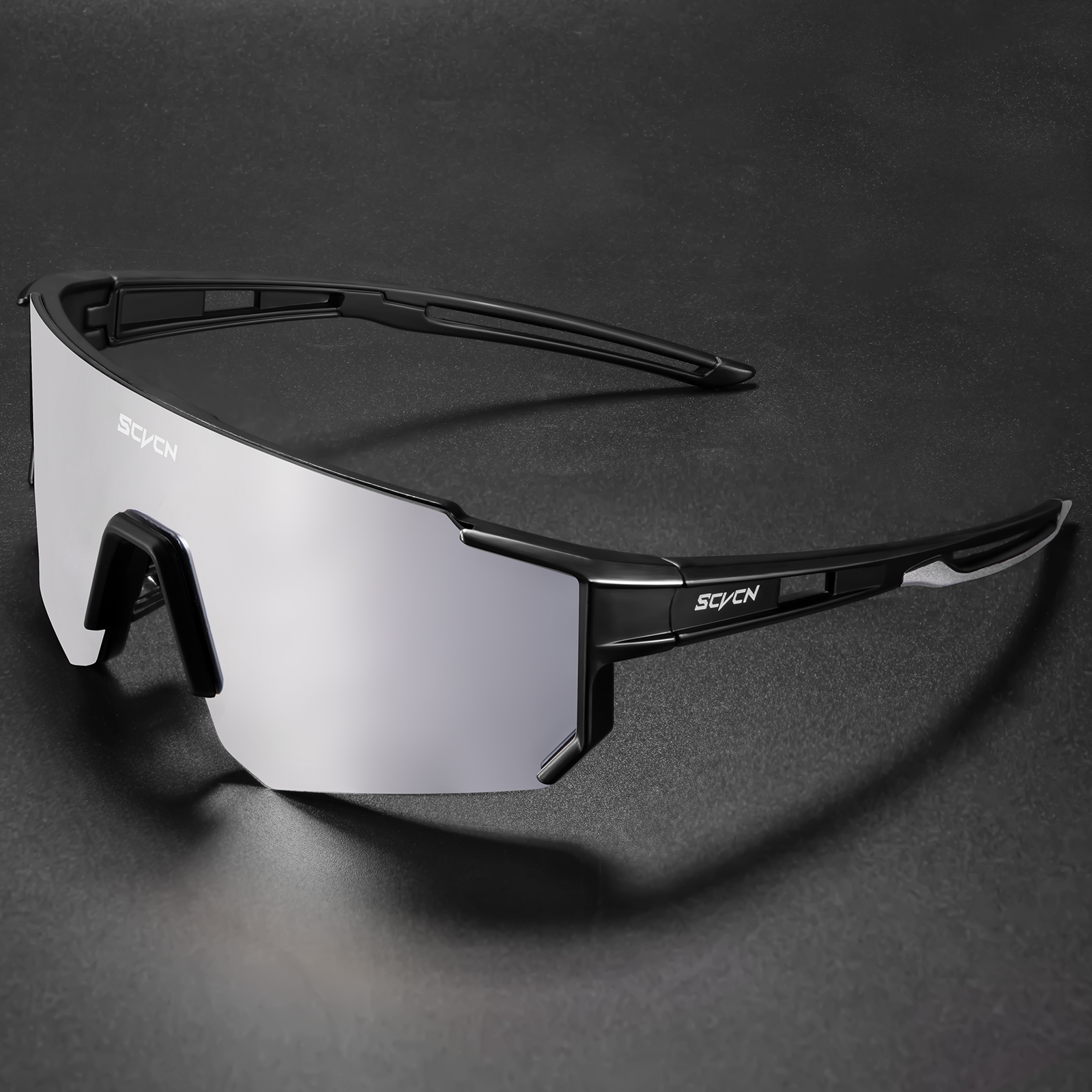 SCVCN Radfahren Gläser draussen Sport Sonnenbrille Männer MTB Radfahren Sonnenbrille Frauen Rennrad Brille UV400 Fahrrad Brillen: Blau