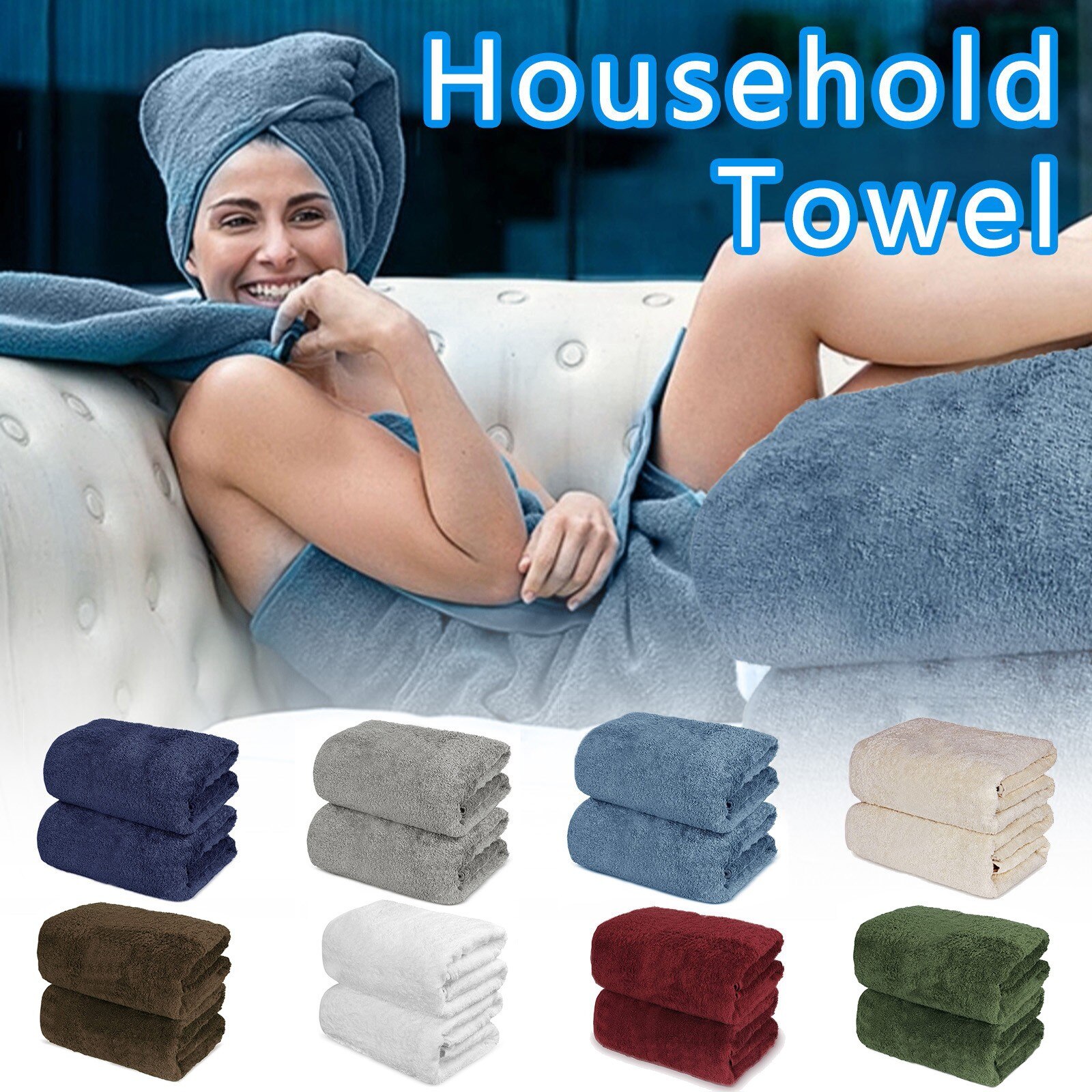 Towel 100% Turkish Cotton Bath Sheets 700 GSM 35 x 70 Inch Eco-Friendly Soft handchief Thick towel Hand Bath Towels Bathroom