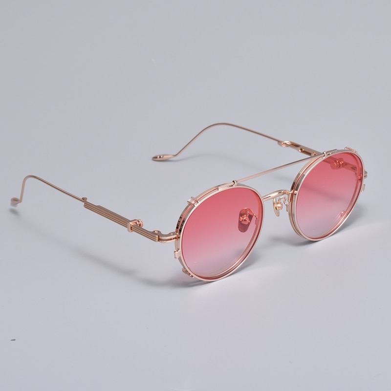 Montura de gafas graduadas con clip para hombre y mujer, gafas coreanas suaves, Diplo the cub 032, montura de gafas ópticas redondas para Miopía
