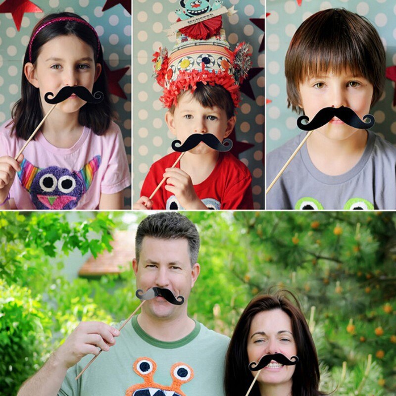 Photo Booth Props 44 Pcs/Set Photobooth For Wedding Birthday Party Photo Booth Props Glasses Mustache Lip On A Stick